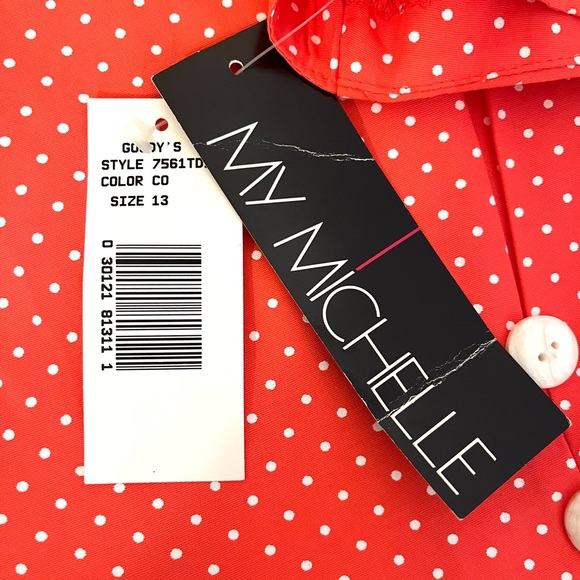 Vintage My Michelle midi dress, size 13/14. - Picture 4 of 7